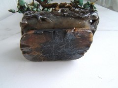 ANTIQUE CHINESE TURQUOISE GEMSTONE BONSAI TREE