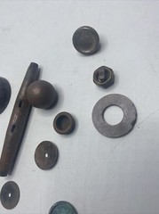 Metal Detector Finds Lot Brass? Copper? Washer Knob Parts Pieces Eagle MK