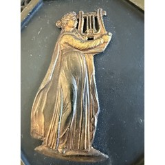 Vintage Greek Mythology Relief Plaques Set Of 6 Octagonal Brass Wall Decor