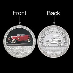 Classic Car 5 Coin Set with Gift Box Certificate Commemorative Collectibles Gift