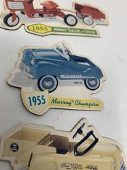 1999 Hallmark Kiddie Car Classic Magnet 1955 Tractor Trailer Champion Dump Truck
