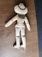 VTG HALLMARK Famous Americans ANNIE OAKLEY Cloth Doll Americana MISSING SKIRT
