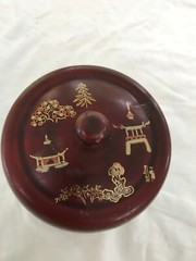 Occupied Japan Maruni Lackerware Divided Dresser Dish NEW LOWER PRICE!!!