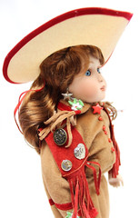 Paradise Galleries Lil Ladies of the Wild West ANNIE OAKLEY 14″ Porcelain Doll