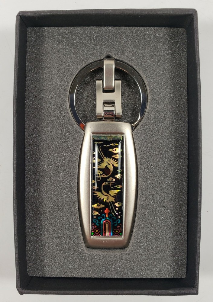 Korean Traditional Jage Mother Of Pearl Metal Key Chain Luxury