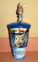 New Peter Rabbit 2 Bobblehead Figure Cinema Exclusive Movie Cup + Topper