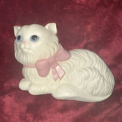 Vintage 1980s Home Interiors White Kittens Cats Wall Décor Art Plaques Boy Girl