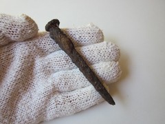 very rare ancient Roman iron nail for crucifixion 1-2 century AD.