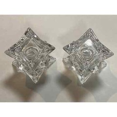 24% Lead Crystal Star Candle Holders