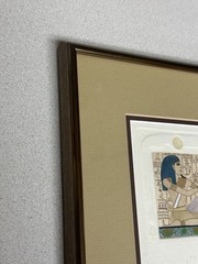 Jan Fleck Aquarius III 3 Signed Hand Colored Egyptian Embossed Numbered 133/150