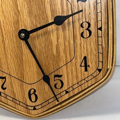 Longaberger Hexagon Clock Basket Artisan Signed No Writing on Face RARE 1997 USA