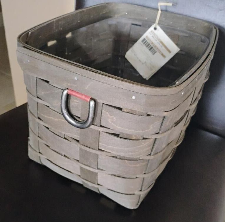 Longaberger RARE Deep S&S Medium Bin Basket set Mint Condition FREESHIP!