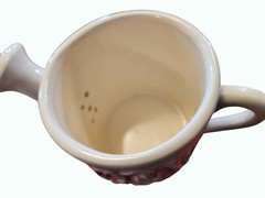Avon 2007 Ceramic Floral Watering Can With Ladybug Design