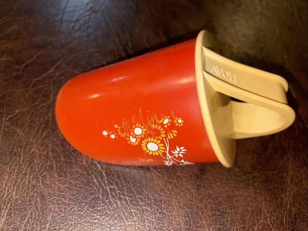 Avon Country Kitchen Soup Scoop Decoration Orange Flowers