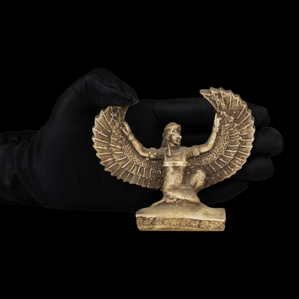 Authentic Ancient Egyptian Antiques Isis Winged Goddess Protection Statue BC