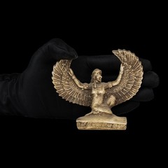 Authentic Ancient Egyptian Antiques Isis Winged Goddess Protection Statue BC