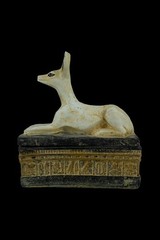 RARE ANCIENT EGYPTIAN ANTIQUITIES Stone Statue Of Anubis God Of Mummification BC