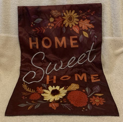 Unbranded HOME SWEET HOME Fall Polyester Double Sided Garden Flag 12×18 – GUC