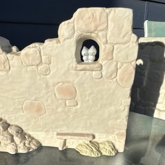 Precious Moments Nativity Two Section Wall Pieces E-5644 Enesco 1980