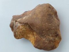 ACHEULEAN NOTCHED SCRAPER STONE TOOL LOWER PALAEOLITHIC C.450,000 BP. KENT UK