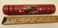 VTG Scandinavian Rosemaling Wooden Match Holder – Hand Made & Painted in Norway