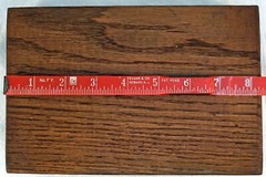 Vintage Hand Made Solid Oak Wood Rectangular Display stand with 4 Feet