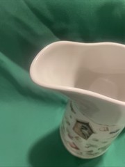 1990s Marjolein Bastin Pitcher Nature Songbirds Flowers Hallmark 9.75” Tall