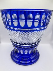 Crystal Legends by Godinger 24% Lead Crystal Ice/Champagne Bucket Cobalt Blue