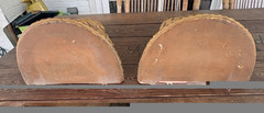 Pair Vintage Italian Borghese Wall Shelves Gold Gilt Florentine Neoclassical 17”