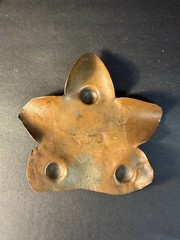 3 Copper Pieces Vase Tray & Star Shaped Decoration