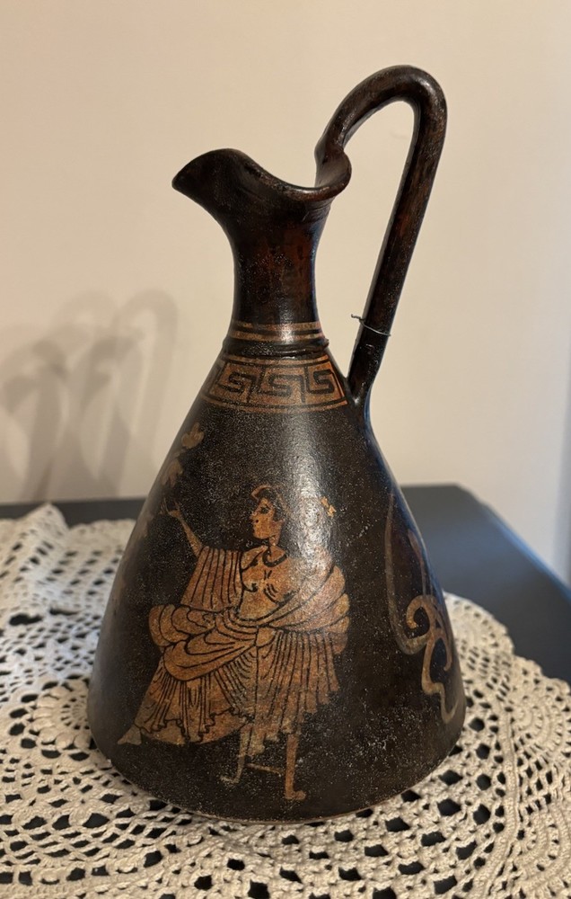 Ancient Greek Oinochoe (wine jug) museum replica