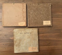 BUZZA COMPANY 1920s VICTORIAN SILHOUETTE VINTAGE LOT OF 3 CRAFTACRES FRAMED 4X4