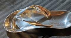NOVELTY METAL “FLIP FLOP” – BEACH DECOR – TRINKET DISH / SPOON REST