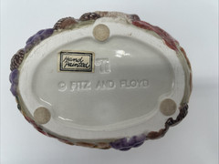 Fitz And Floyd Ceramic Dish Reticulated Design Autumn Leaves Squirrel Acorns