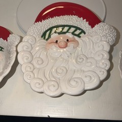 Vintage Fitz And Floyd “Stocking Stuffers”3 Piece Dish Set