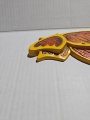 Vintage 1973 Universal Statuary Butterfly Yellow Orange Retro Plastic Wall Decor