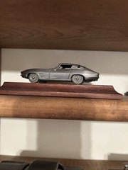 1984 Avon Pewter Car Collectibles Set of 5 as seen on Wood Bases