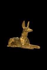 A Rare Egyptian Artifacts Of Authentic Pharaonic Statue Egyptian God Anubis Bc