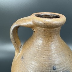 Vintage 1988 Braun Buffalo NY Stoneware Jug Container Brown Salt Glaze Pottery