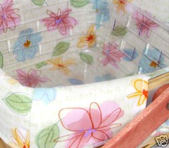 Longaberger~ FLORAL BLOOMS Fabric Liner (ONLY) for MEDIUM BERRY Basket