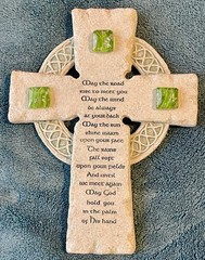FAITH STONES CELTIC CROSS WITH TRADITIONAL IRISH BLESSING BY ROMAN, INC.