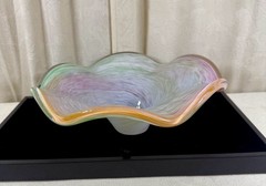 Vintage Murano Hand Blown Art Glass Centerpiece Bowl