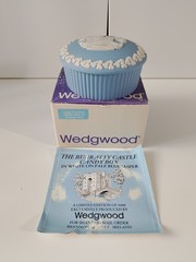 Bunratty Castle Ireland Wedgewood Blue Jasperware Trinket Box, Limited Edition.