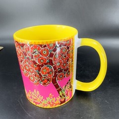 The Bombay Store 10 Oz Multicolored Indian Theme Porcelain Coffee Mug Cup