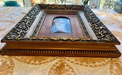 Jesus Christ, Antique Limoges Enamel on Copper, A. Soustre Signed 19th Century