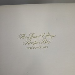 The Lenox Village 1994 Recipe Box no cards New In Original Packaging
