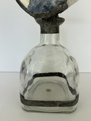 Jamie Dietrich Designs 1-of-a-kind Hand Crafted Sea Life & Stone On Glass Bottle