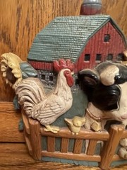 Home Interior Gifts Farm Wall Hanging Sunflowers Cows Chickens Vintage Decor