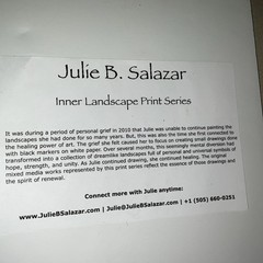 Julie B. Salazar Artist Signed & Matted “Un Dreams” New Mexico