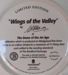 Stunning Trio of Ltd Edition Wedgwood”The Dawn of the Jet Age”Collection Plates